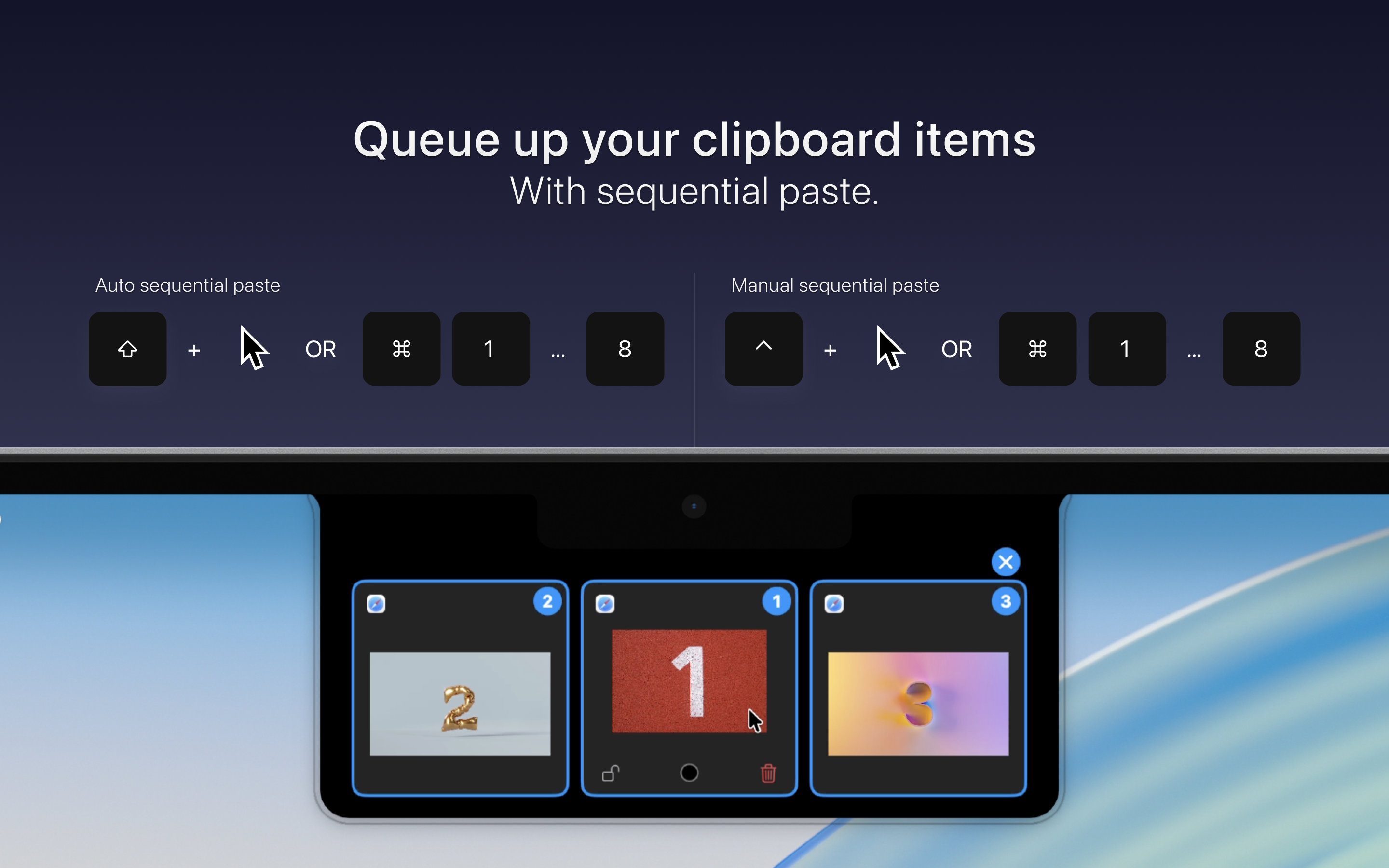 Frammento - Copia e incolla visiva per macOS (app di notch) media 4