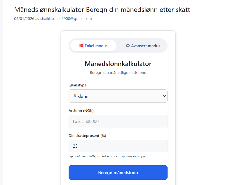 norskalkulator gallery image