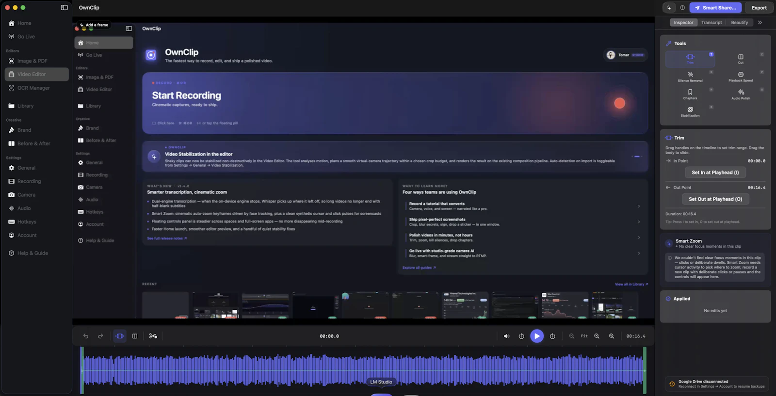 OwnClip screenshot 2