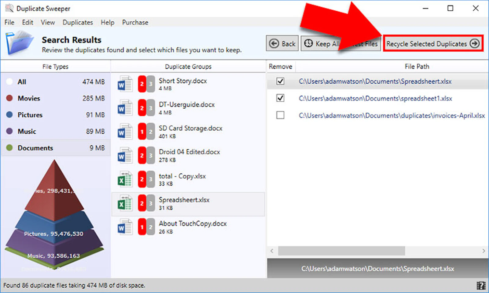 Duplicate Sweeper screenshot 5