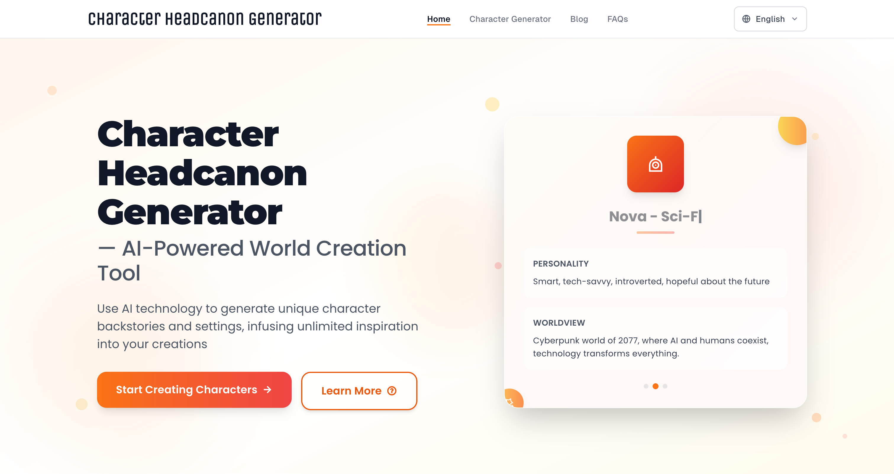 Character Headcanon Generator gallery image