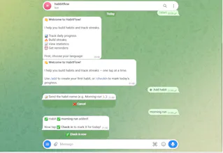 HabitFlow Pro Telegram Habit Tracker Bot gallery image