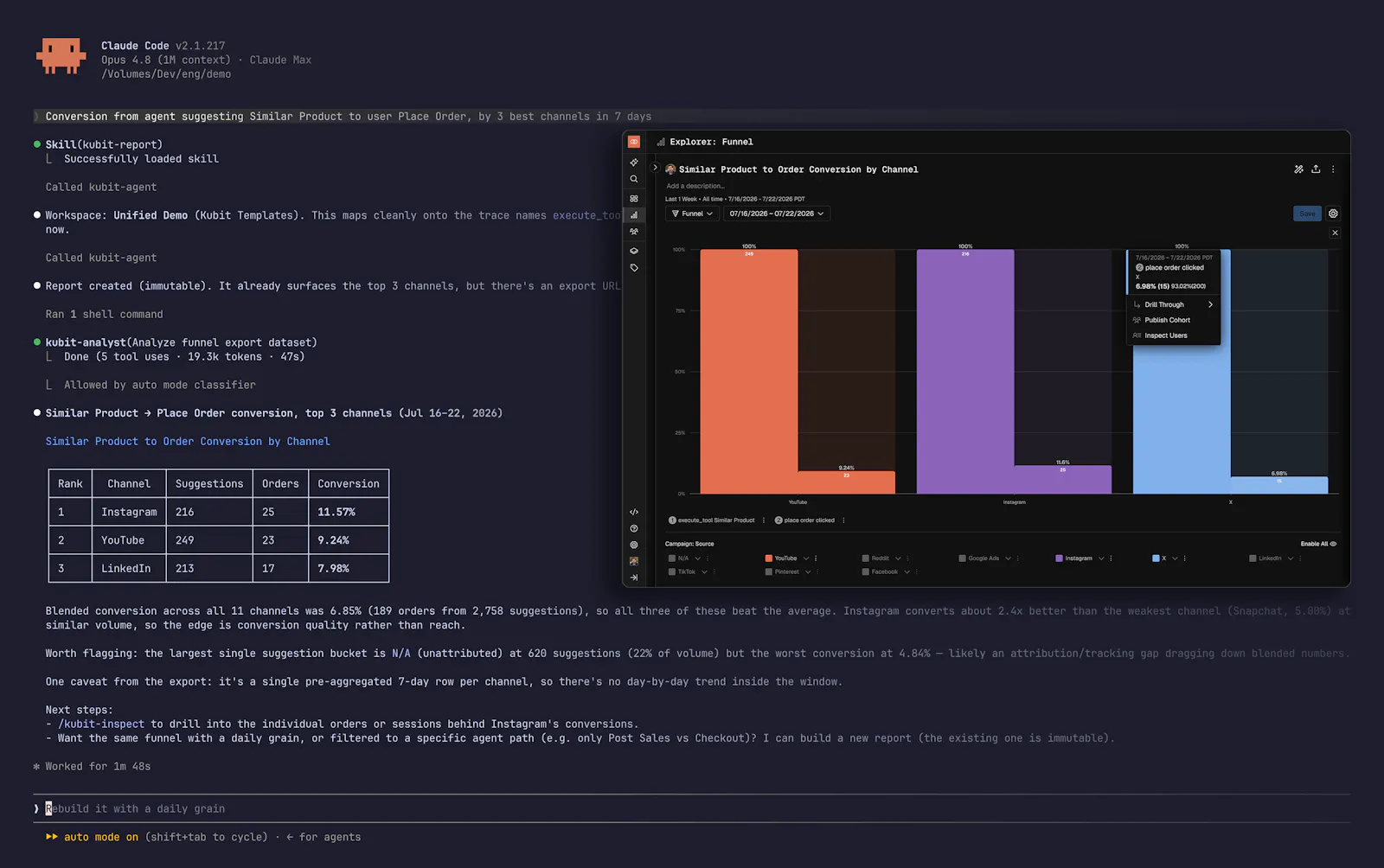 Product Analytics for Agents and Users screenshot 2