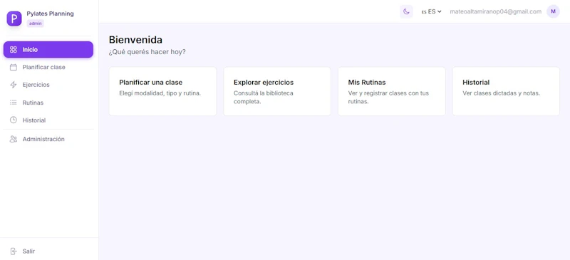 Pylates Planning screenshot 2