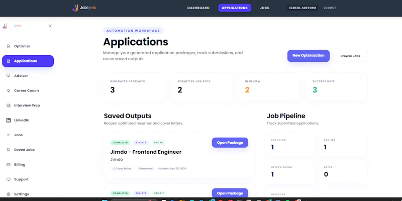 Optimized Job Applications screenshot 2