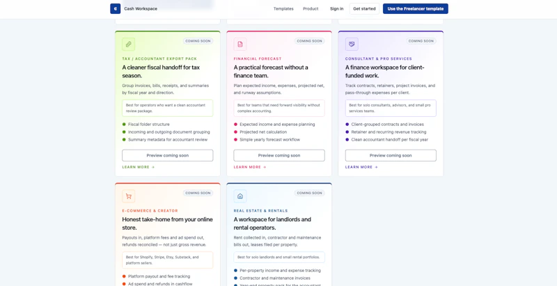 Cash Workspace screenshot 7