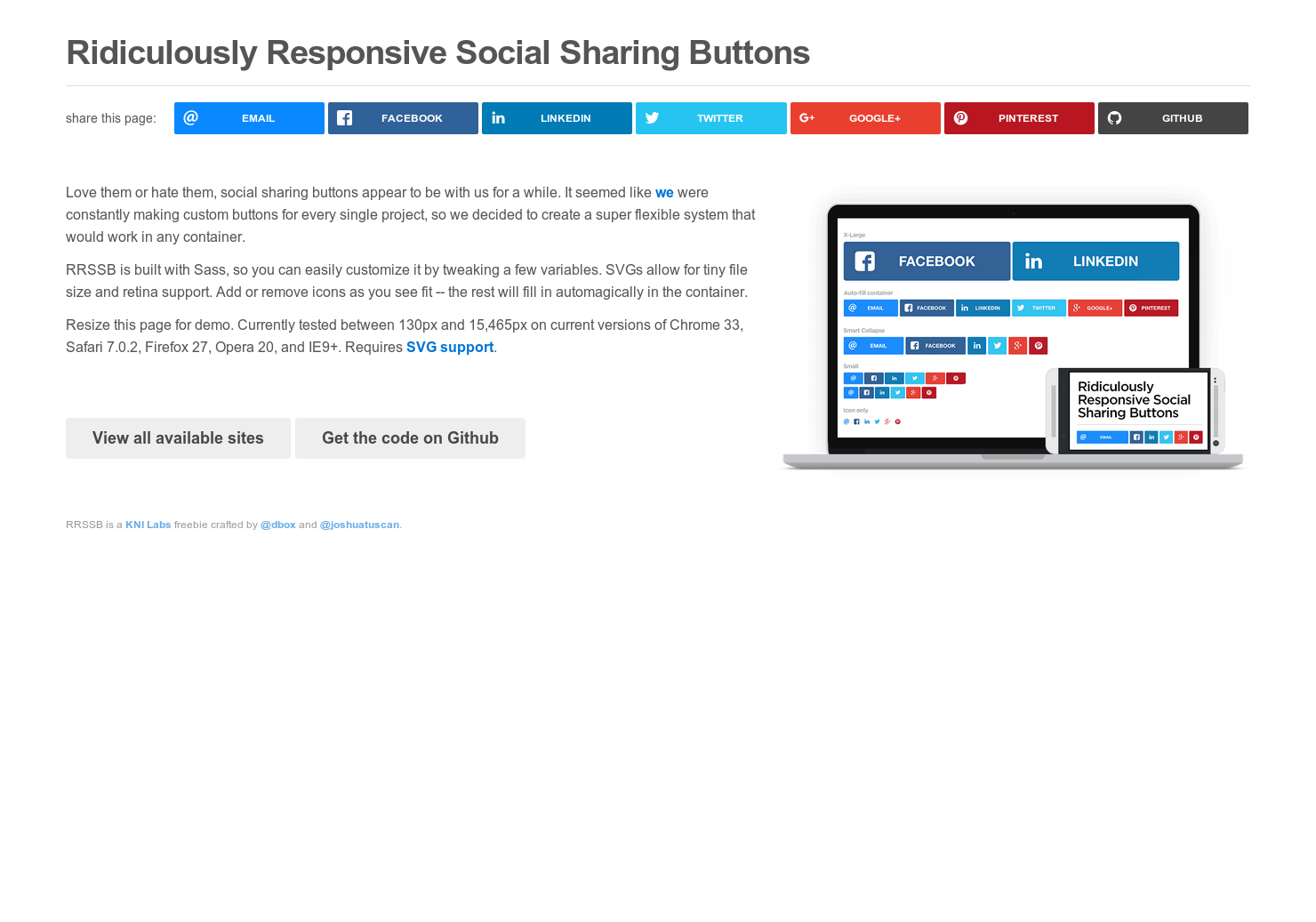 Ridiculously Responsive Social Sharing Buttons