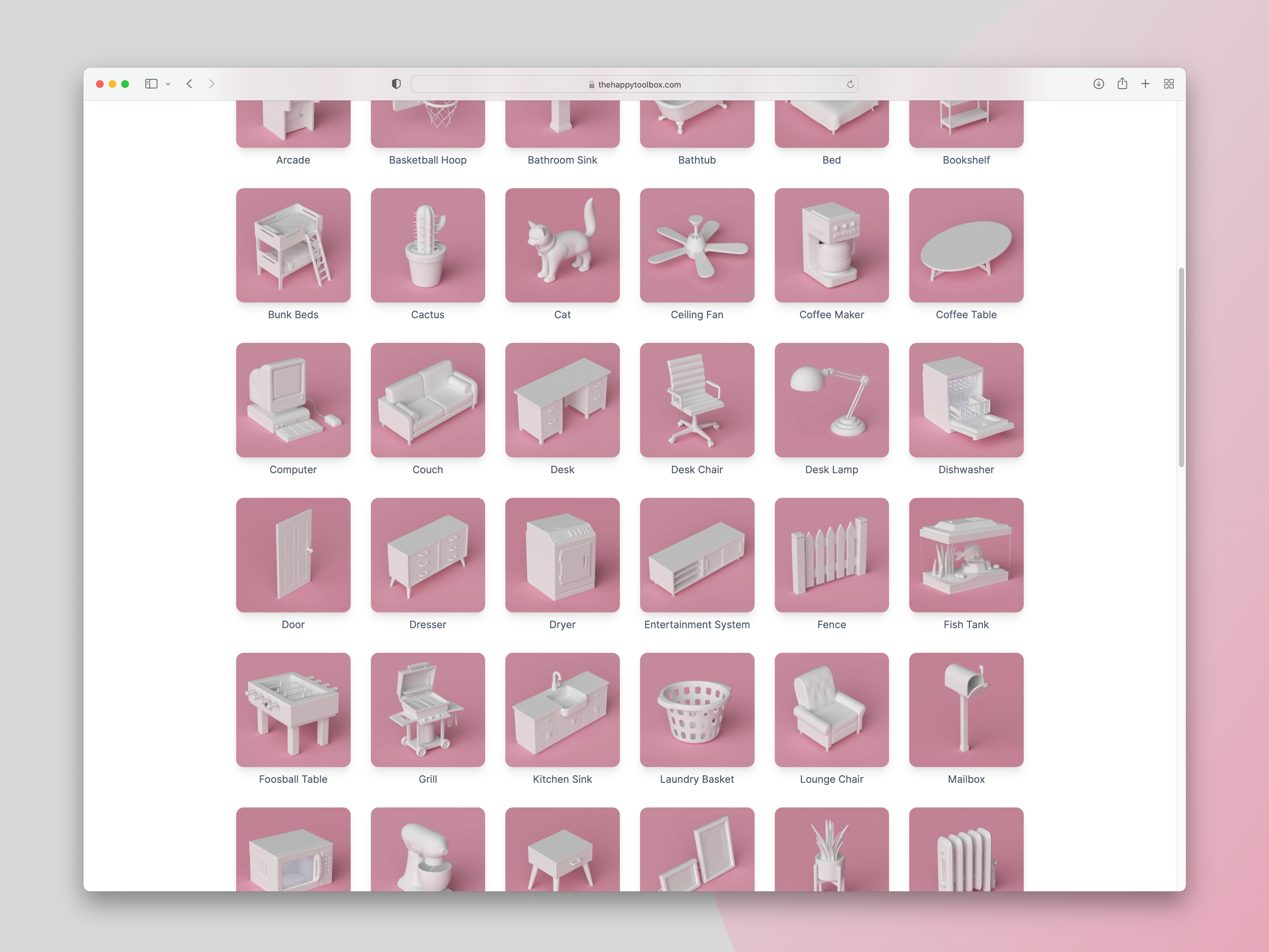 La Happy Toolbox - 650 activos 3D de bajo poli unificado estilísticamente media 5