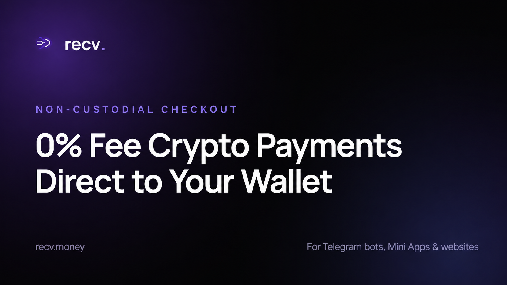 recv.money — Zero-fee crypto checkout gallery image