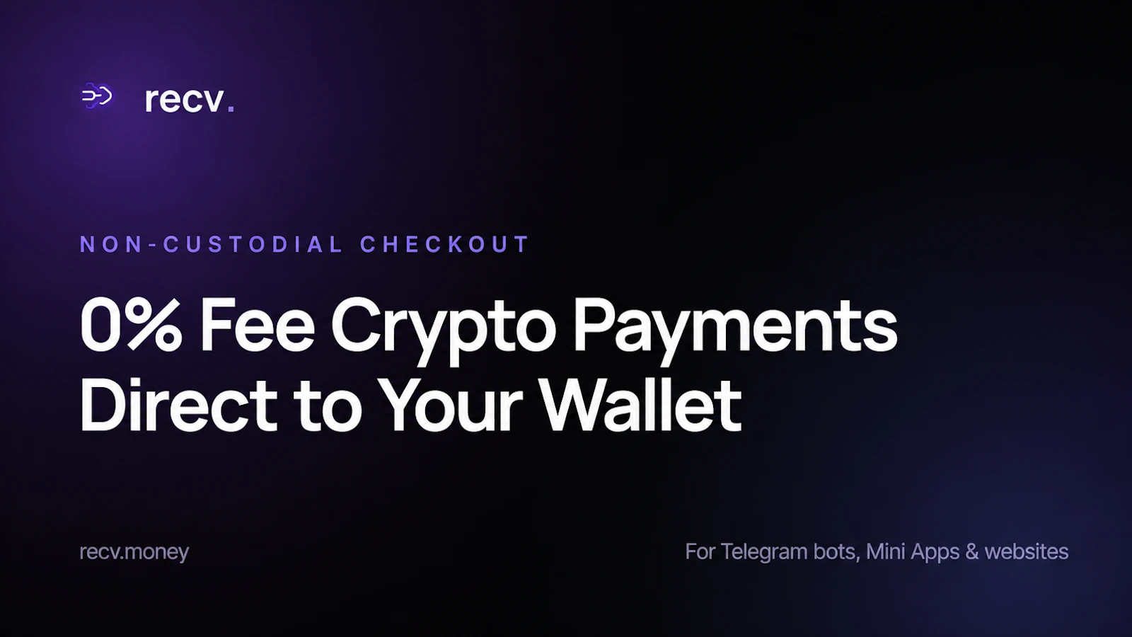 recv.money — Zero-fee crypto checkout screenshot 2