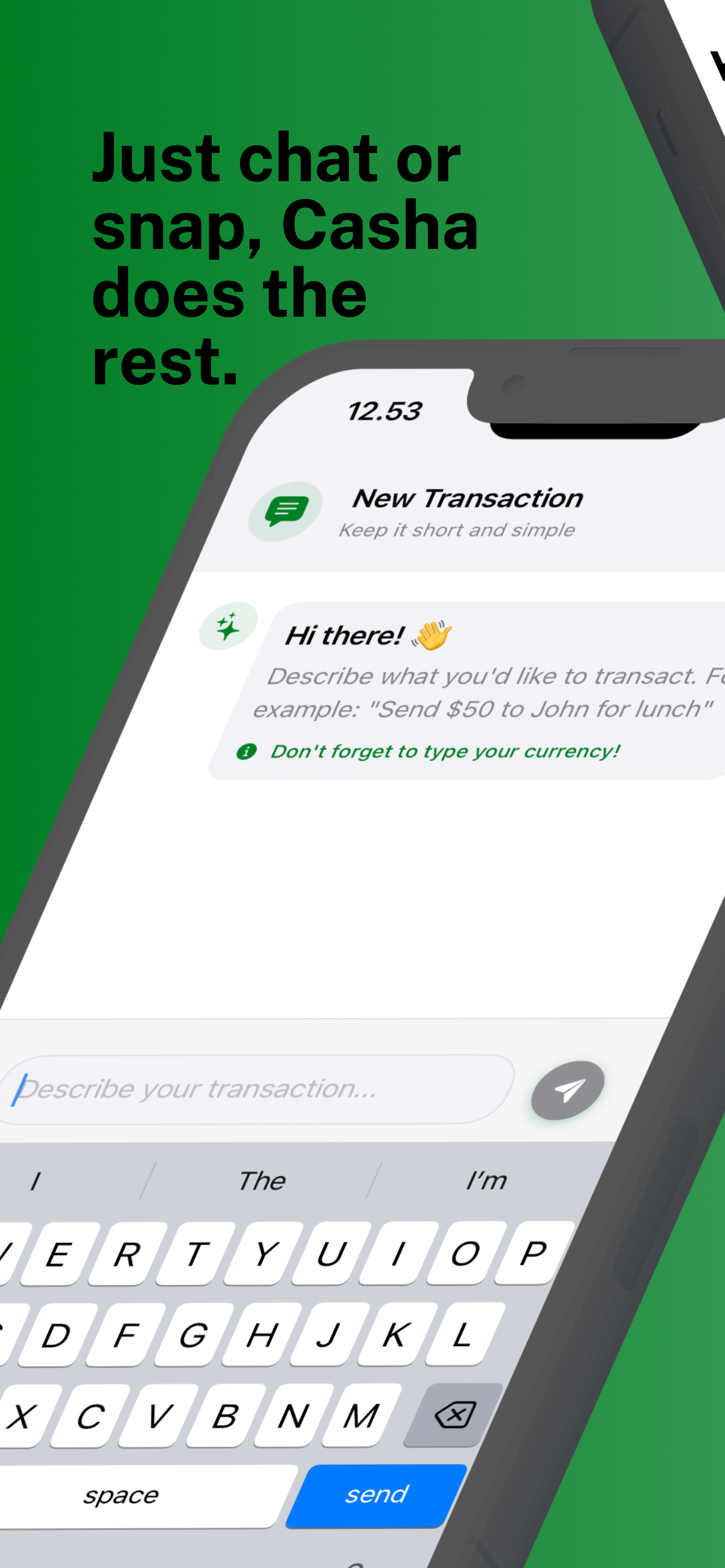Casha - Main product screenshot demonstrating key features and user interface