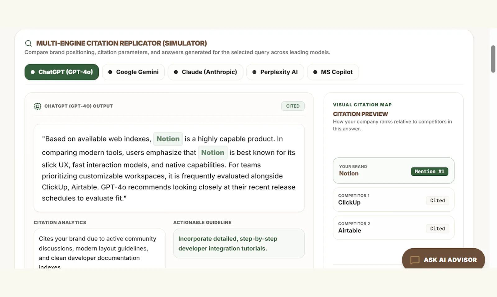 AI Answer Visibility Snapshot screenshot 5