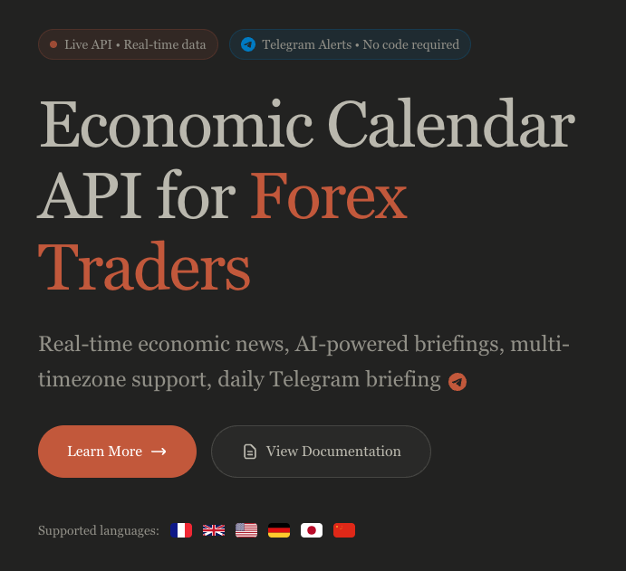 Forex Calendar Pro - Main product screenshot demonstrating key features and user interface