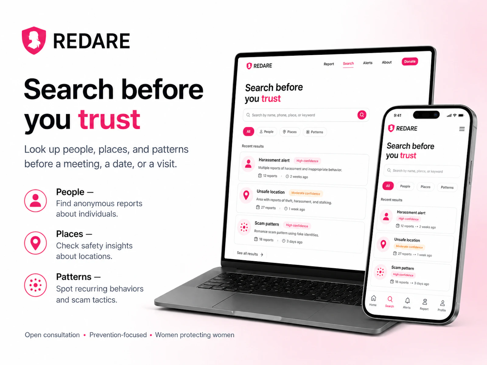REDARE: Women Safety Alerts screenshot 3