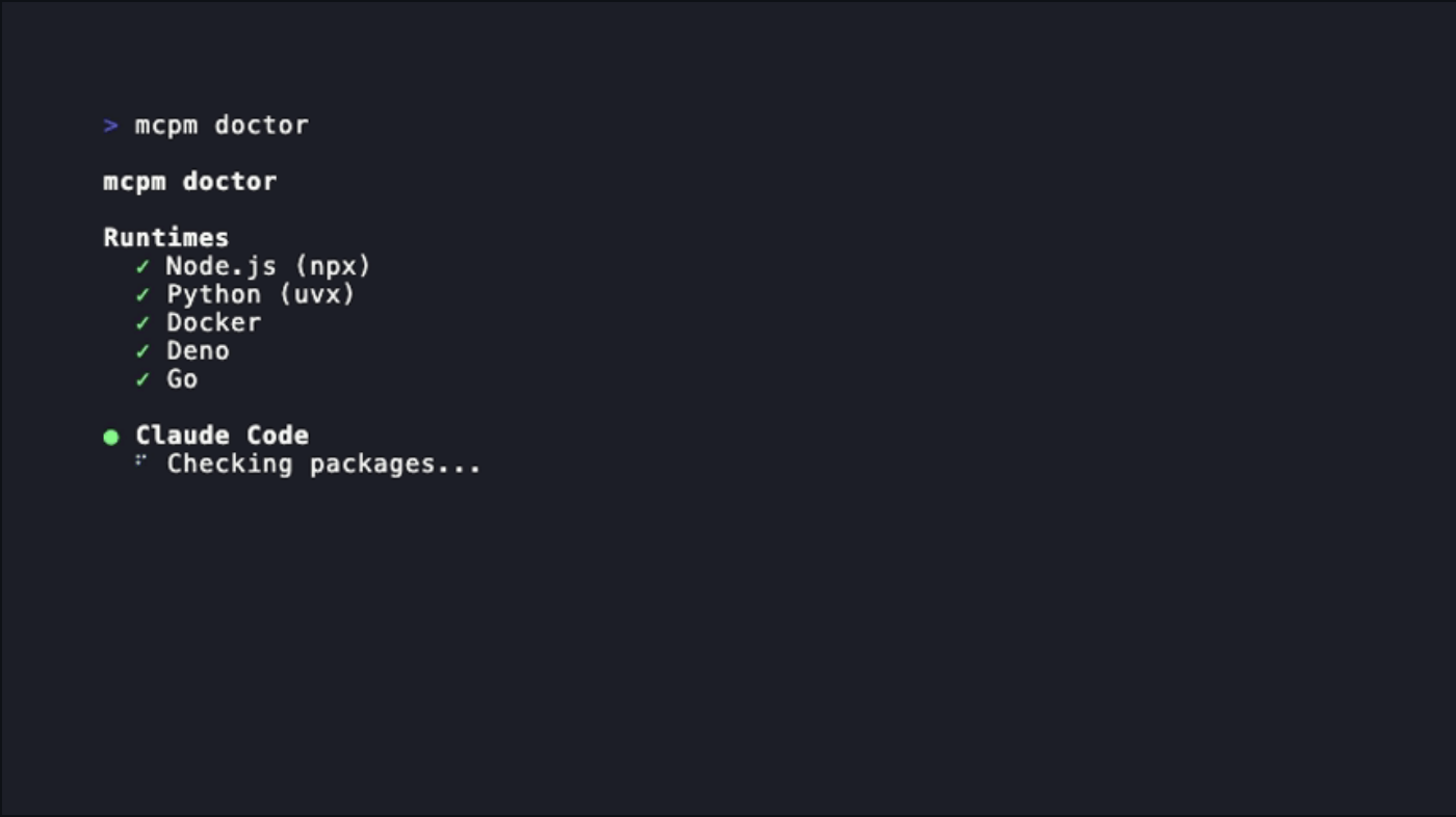 npm for MCP servers gallery image