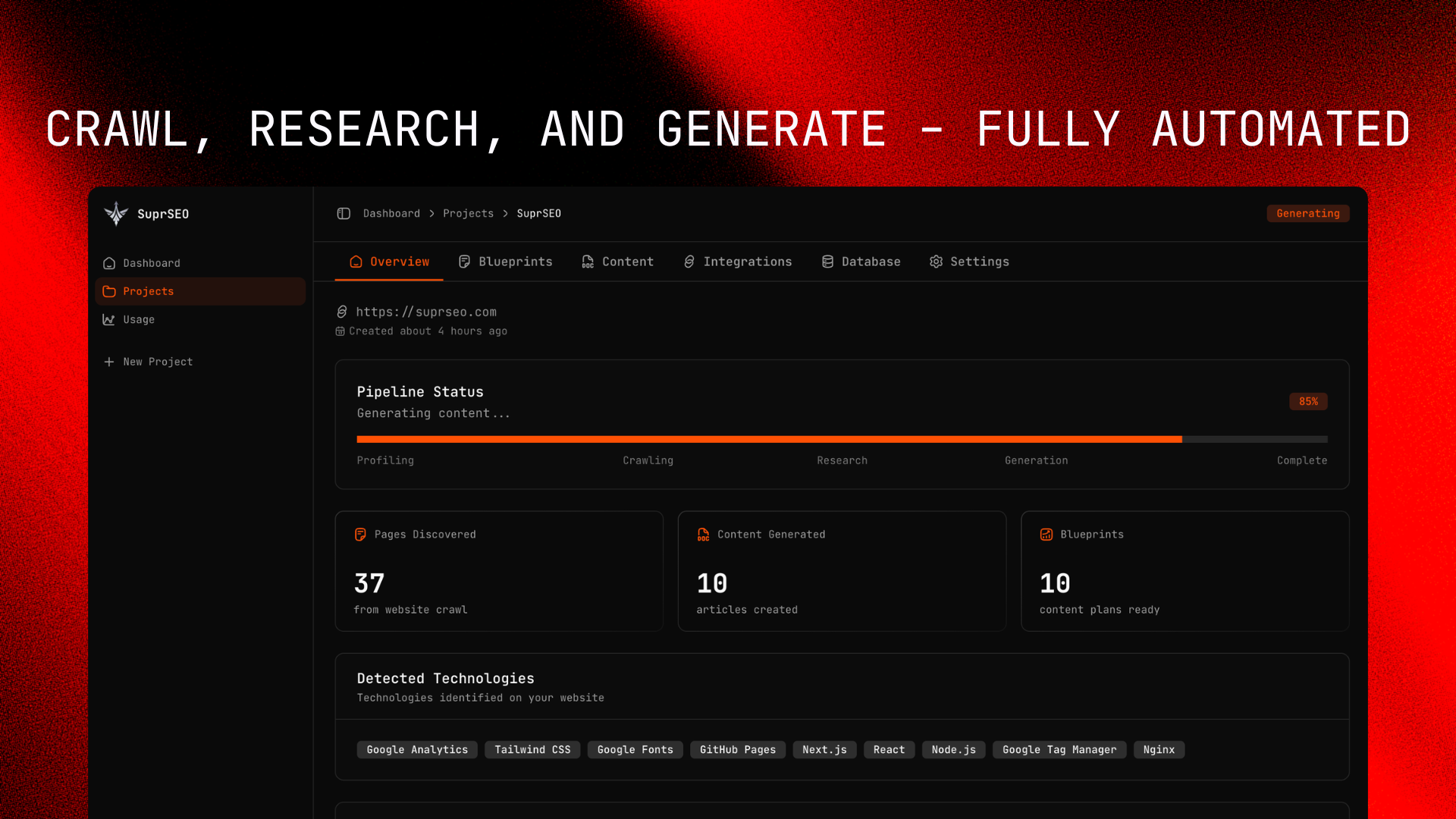SuprSEO - Screenshot 3 showing product features and functionality