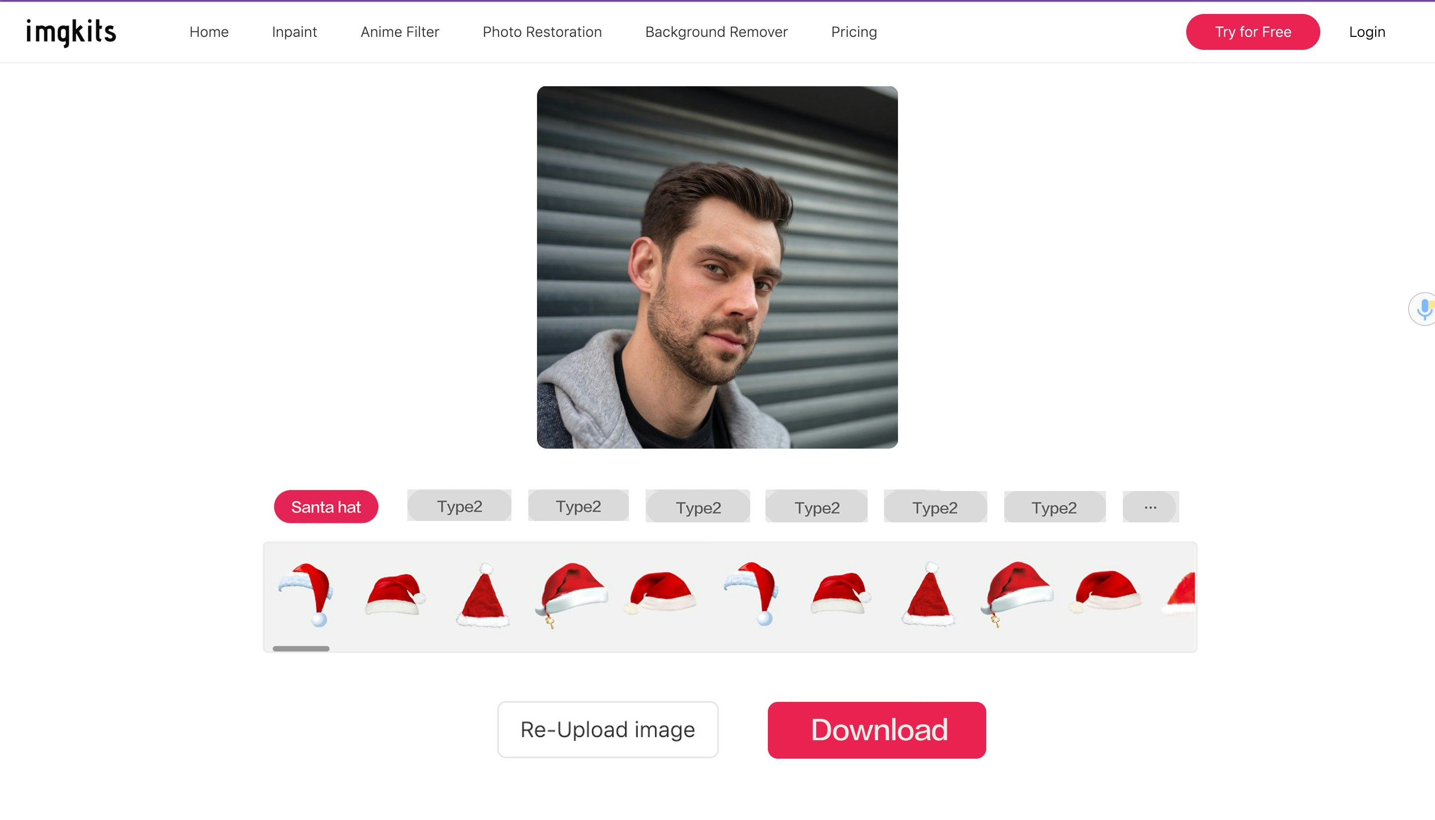 Avatar Maker - Aggiungi un cappello da Babbo Natale media 2