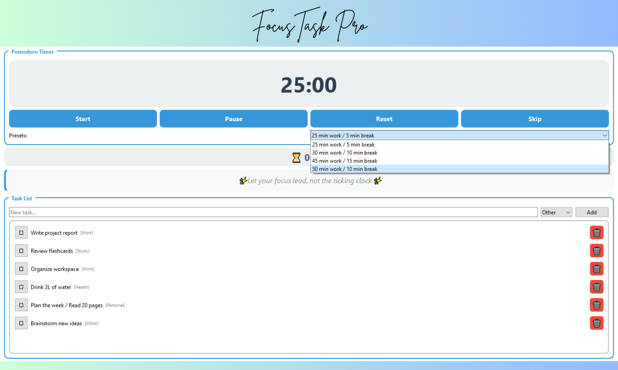 FocusTask Pro media 2