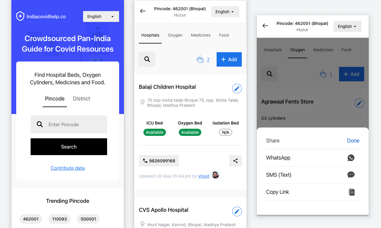 IndiaCovidHelp gallery image