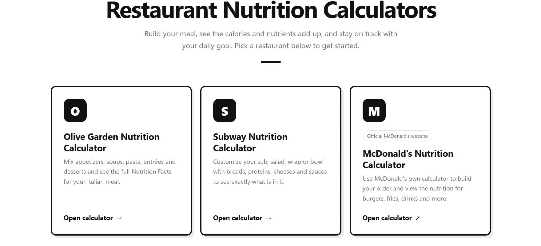 Nutrition Calculator gallery image