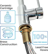 Brass and Chrome Kitchen Faucet gallery image