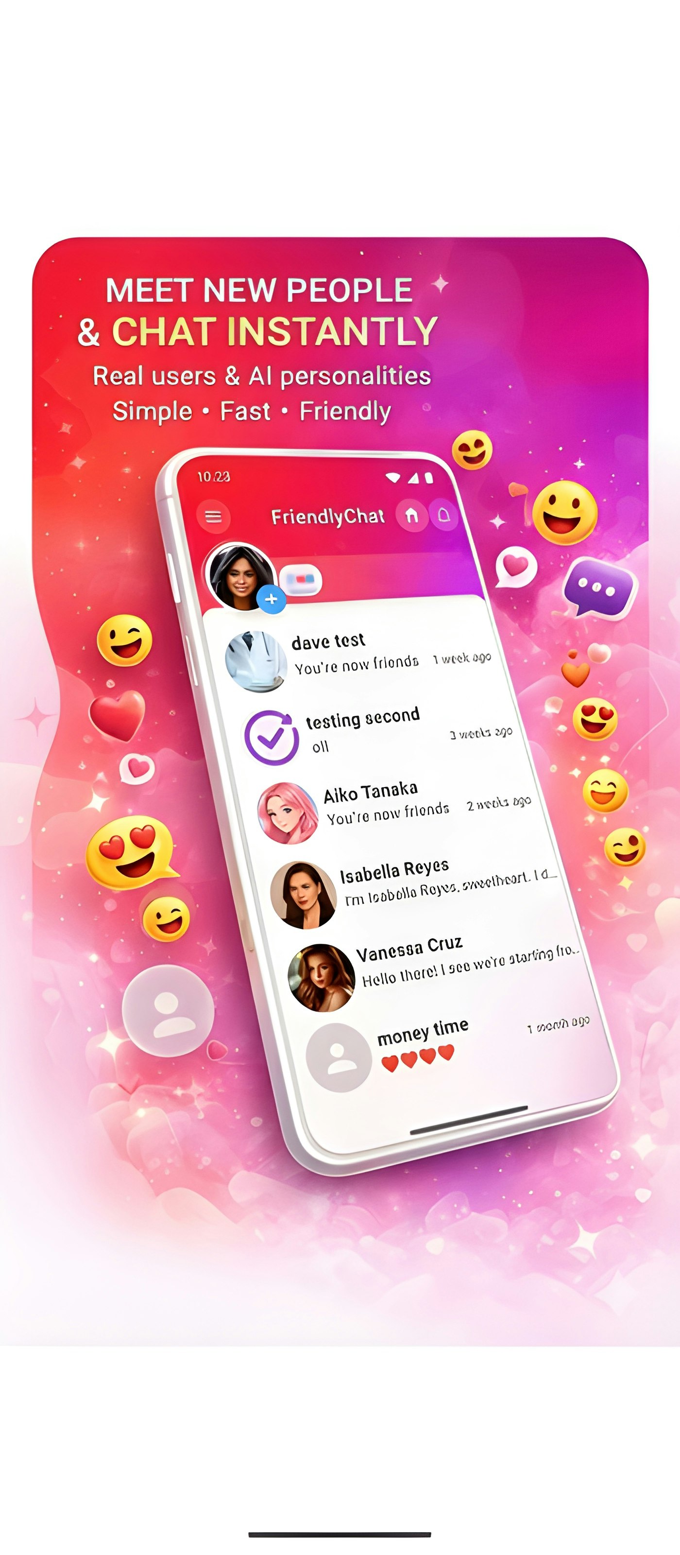 MyFriendlyChat - Main product screenshot demonstrating key features and user interface