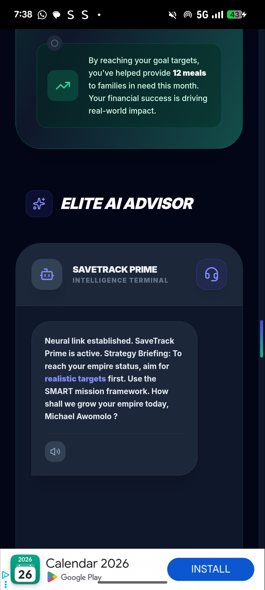 Savetrack  gallery image