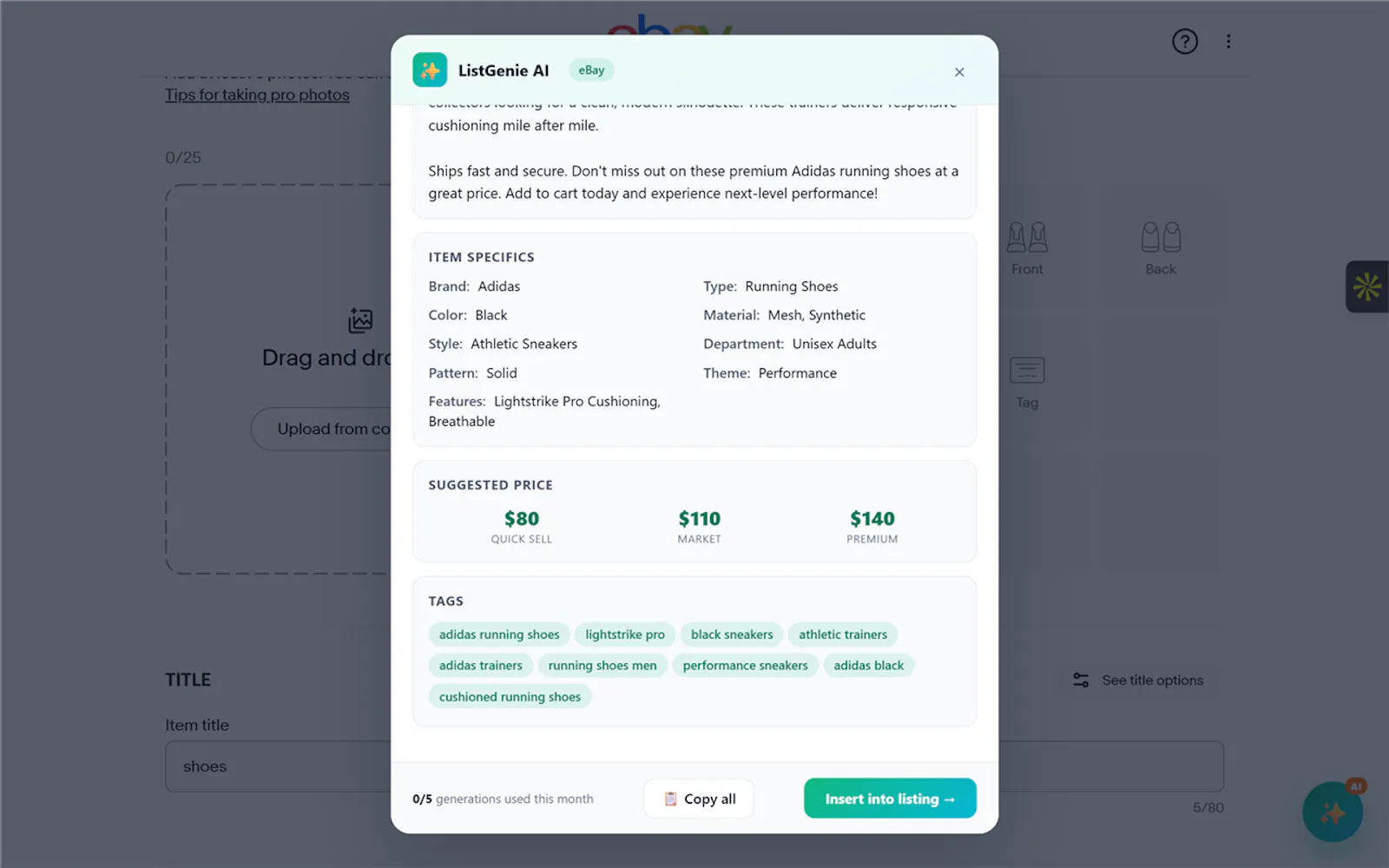 ListGenie AI screenshot 2