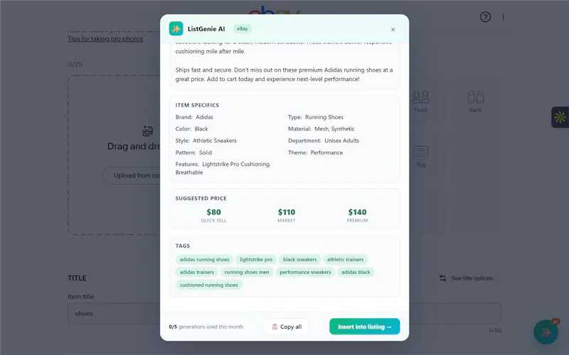 ListGenie AI screenshot 2