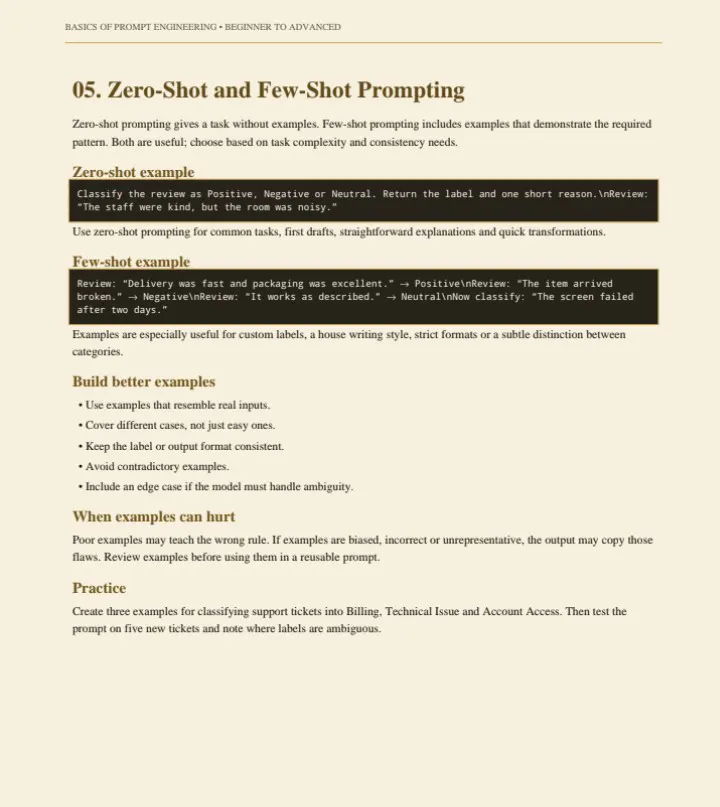 Basics of prompt engineering  gallery image