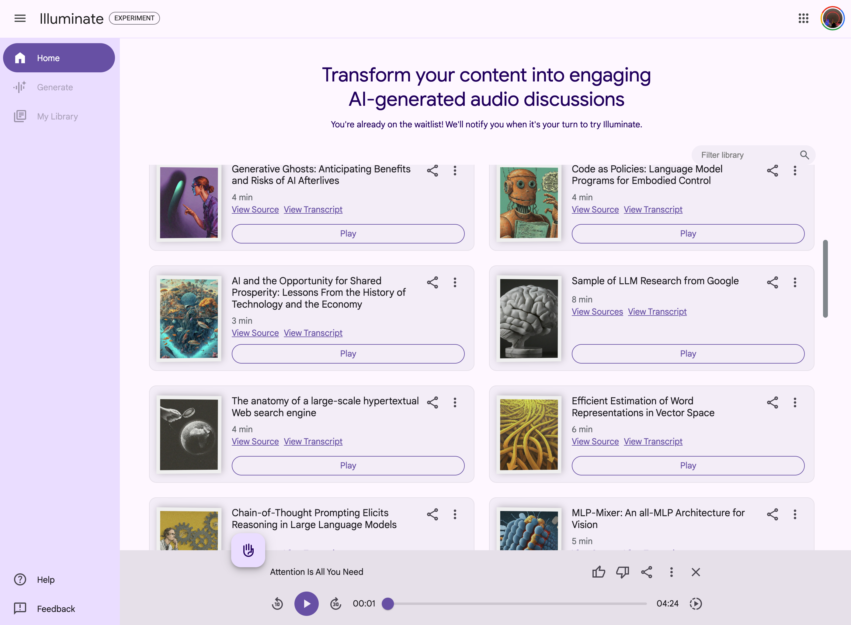 Google Illuminate gallery image