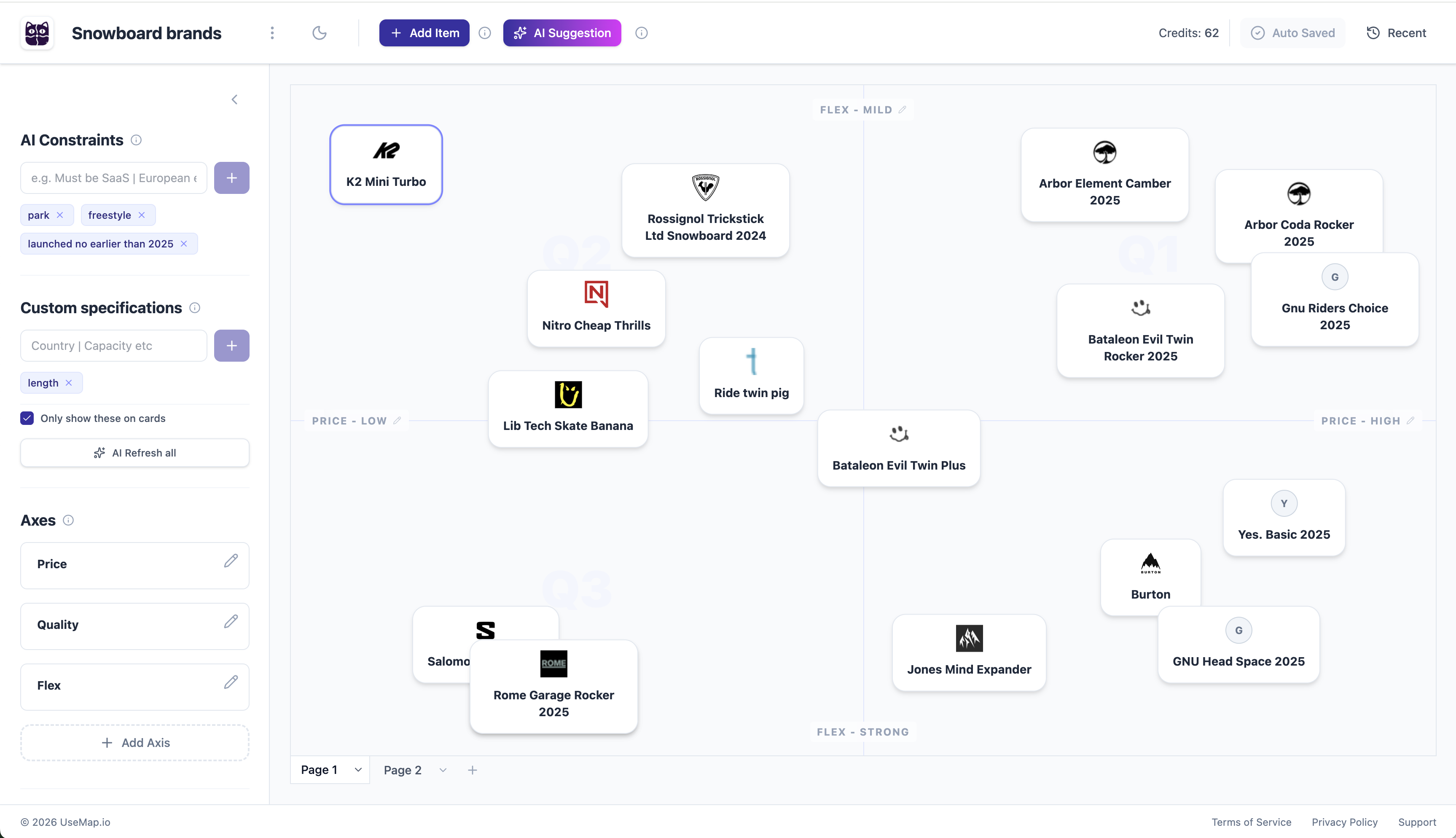 usemap.io - Main product screenshot demonstrating key features and user interface