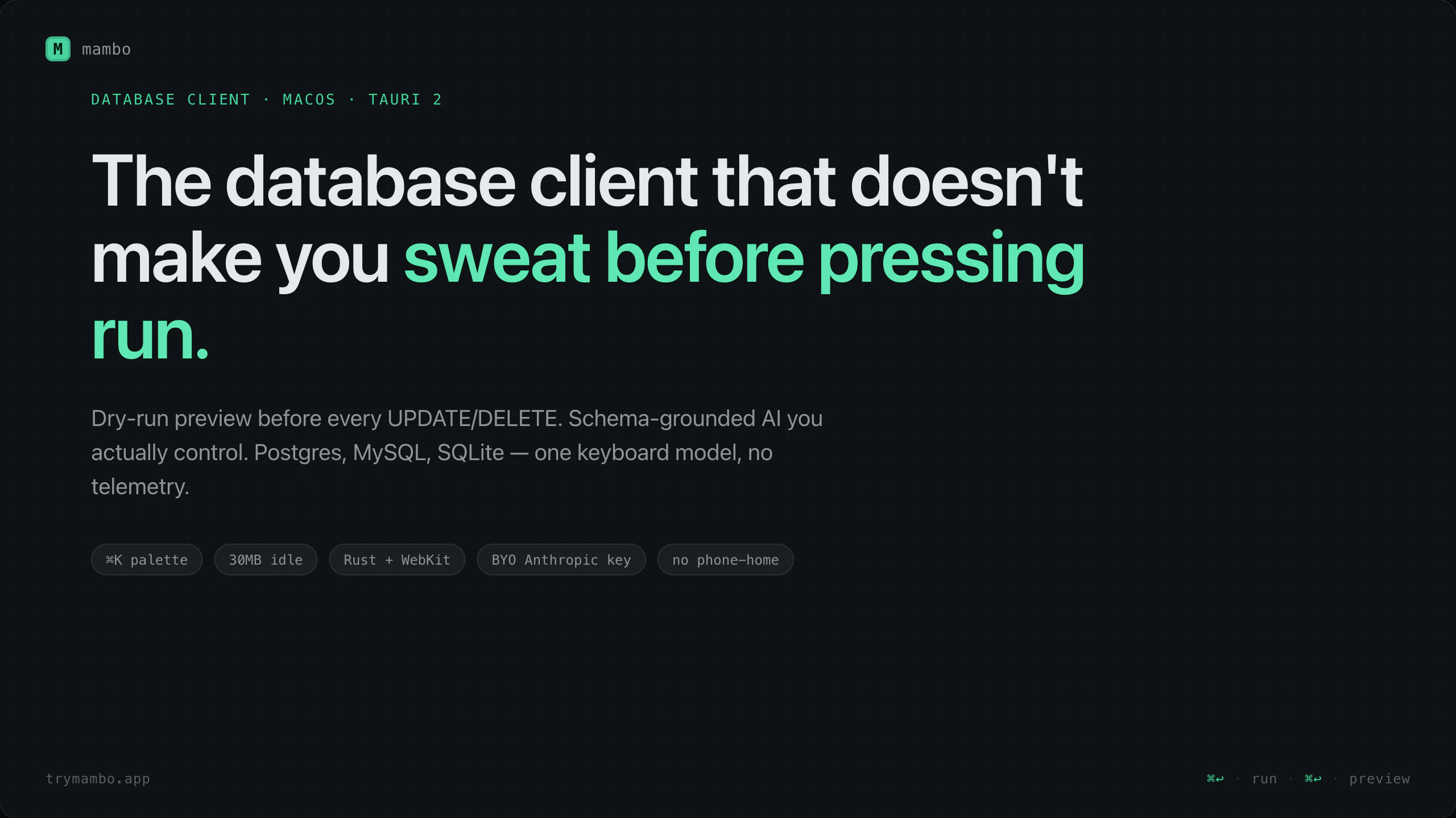 Mambo screenshot 1