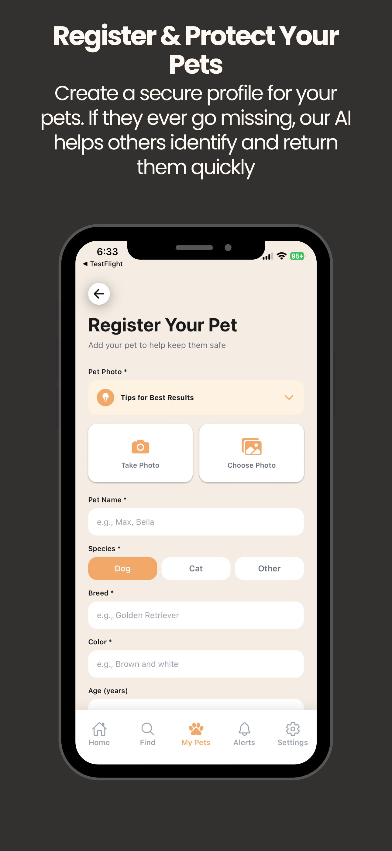 Pet Finder AI gallery image