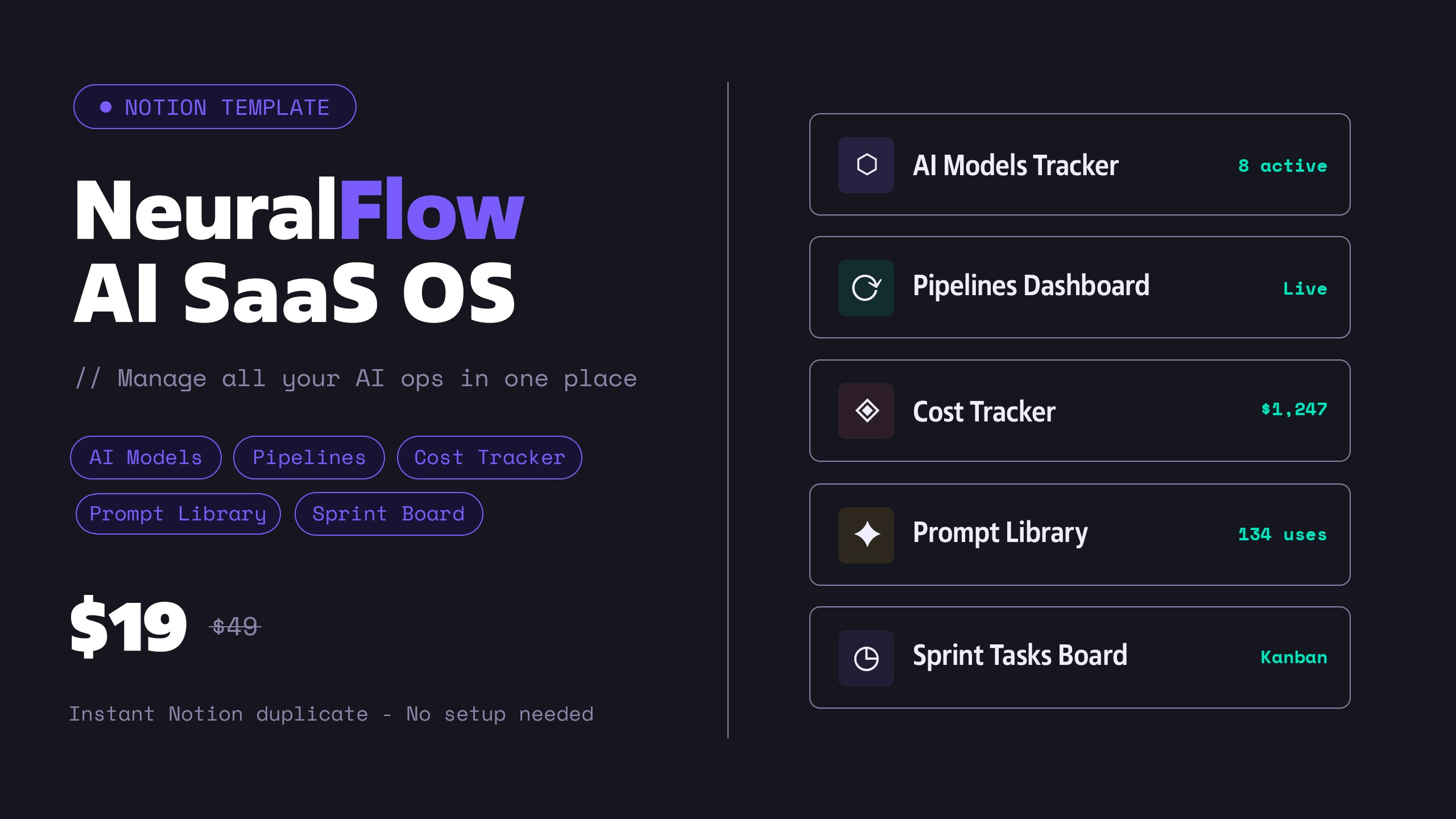 NeuralFlow AI SaaS OS gallery image