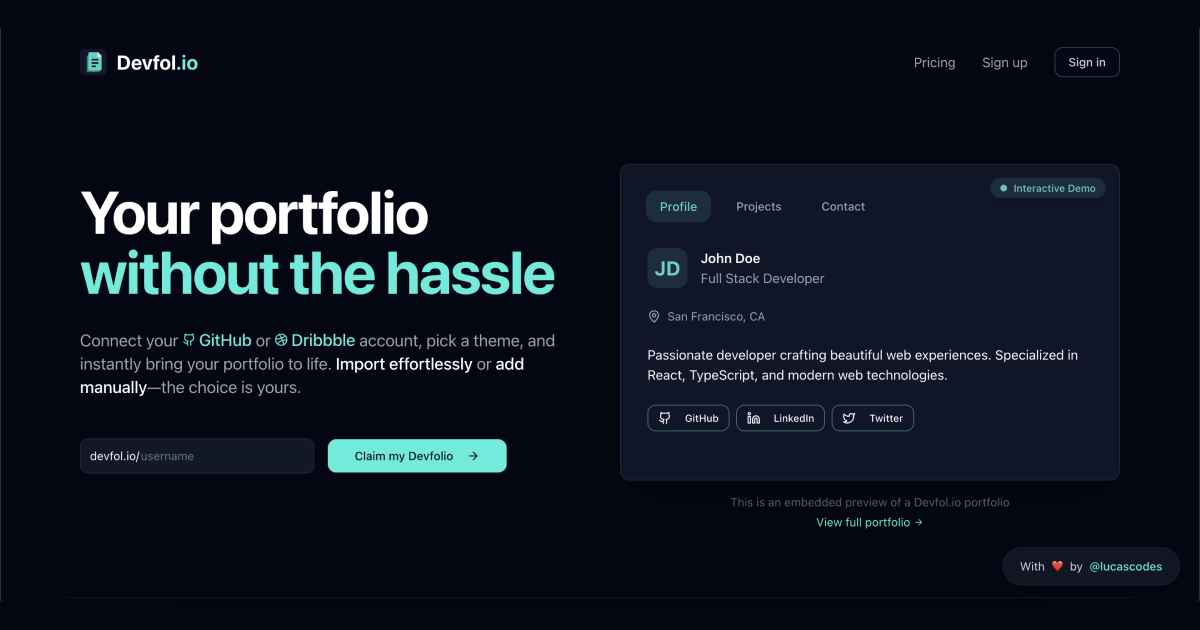 Devfol.io gallery image