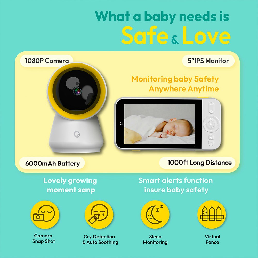 Ellie baby lite - Sin wifi, no se necesitaba una aplicación para el monitor de bebé media 1