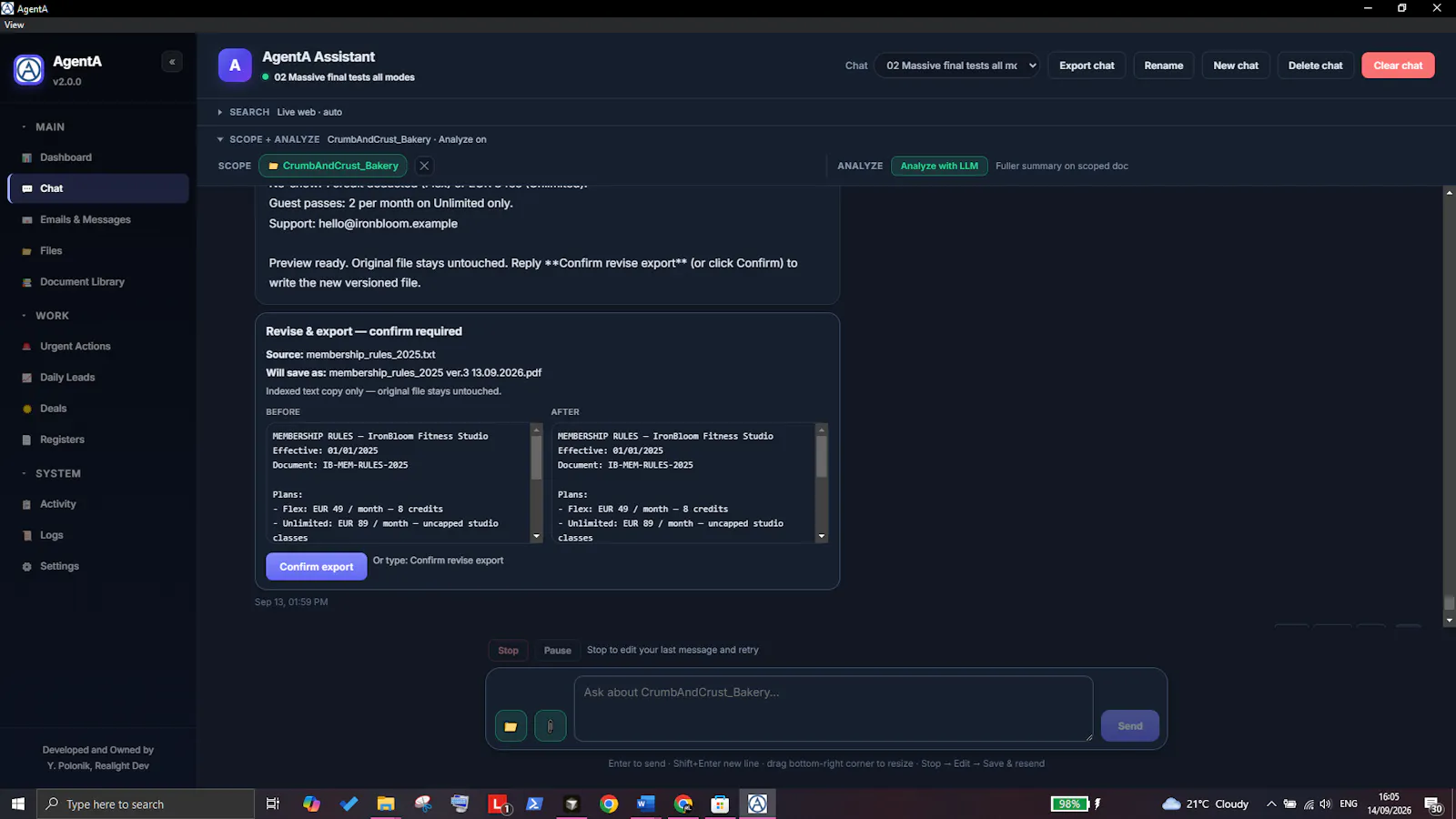 AgentA Personal screenshot 3