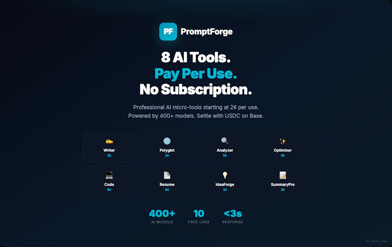 PromptForge screenshot 1