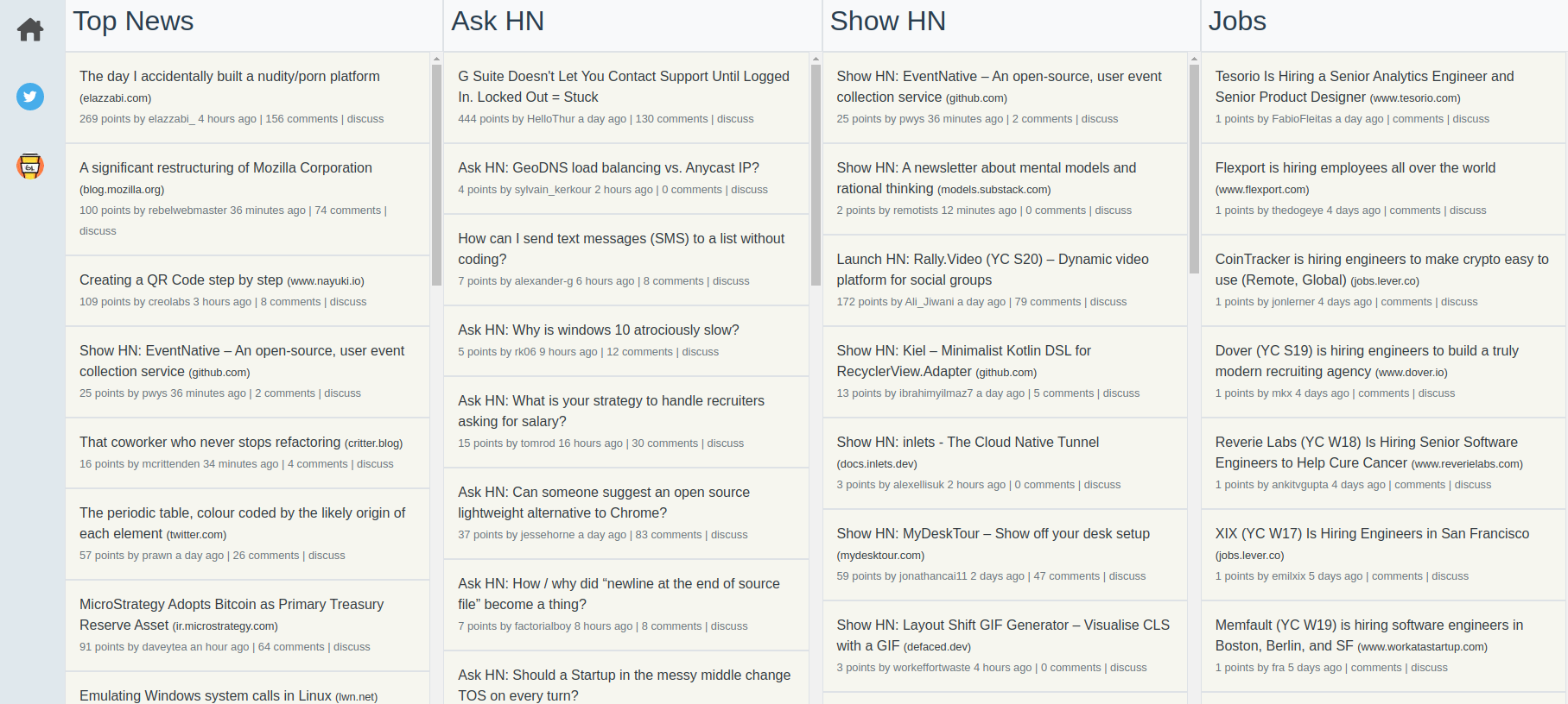 HackerNews Deck gallery image
