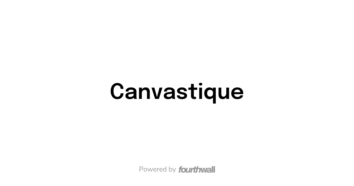 Canvastique Merch - Main product screenshot demonstrating key features and user interface