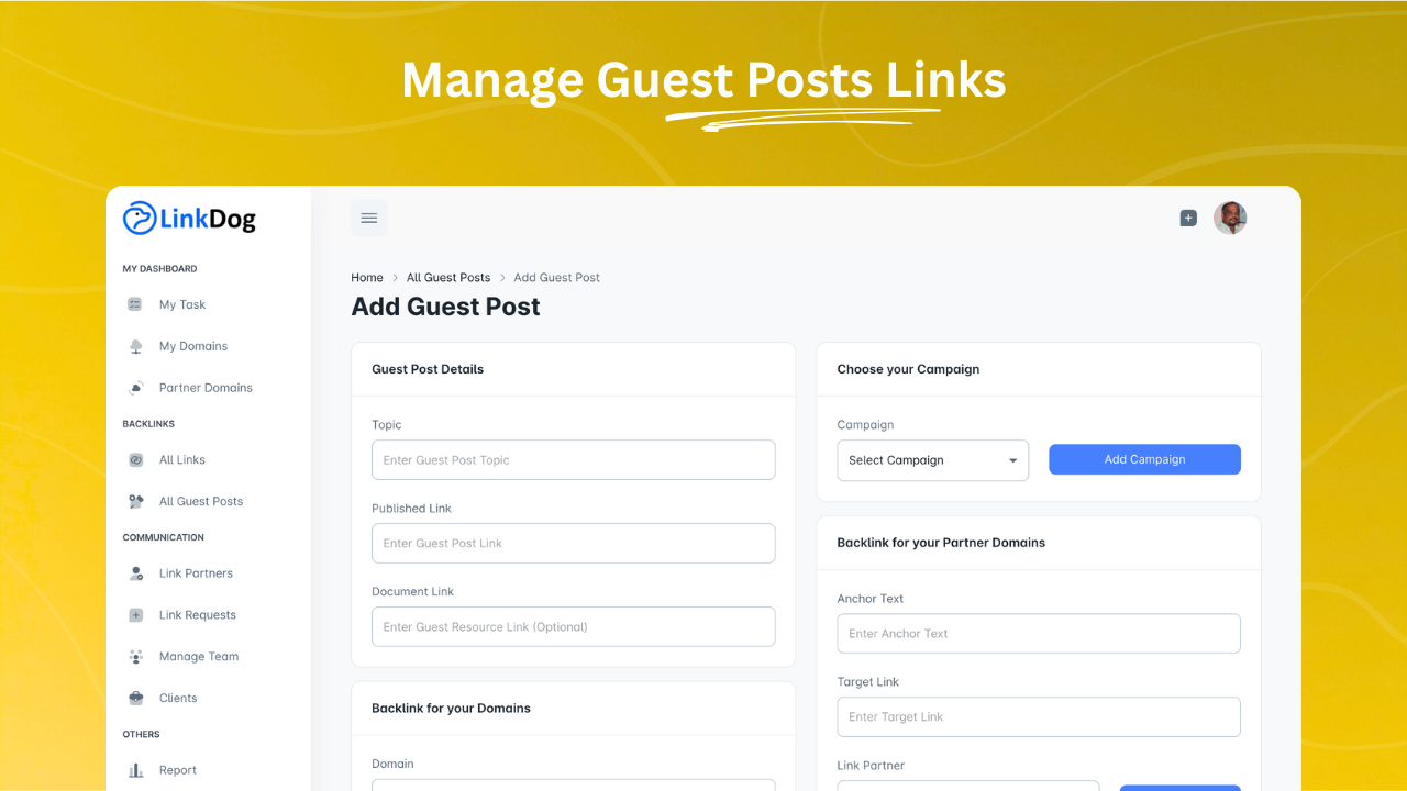 Media LinkDog - Phần mềm quản lý backlink 6