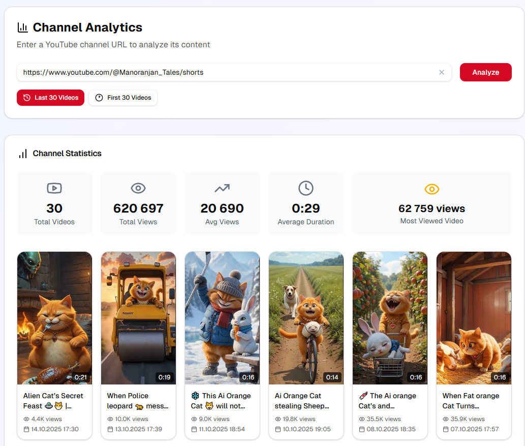 YTScanner: YouTube Analytics gallery image