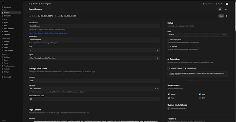 Domainer Engine screenshot 9