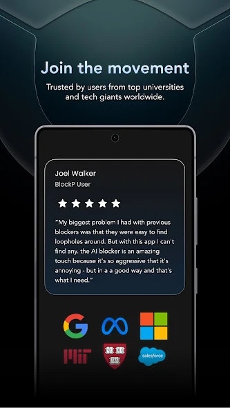 BlockP - Screenshot 2 showing product features and functionality