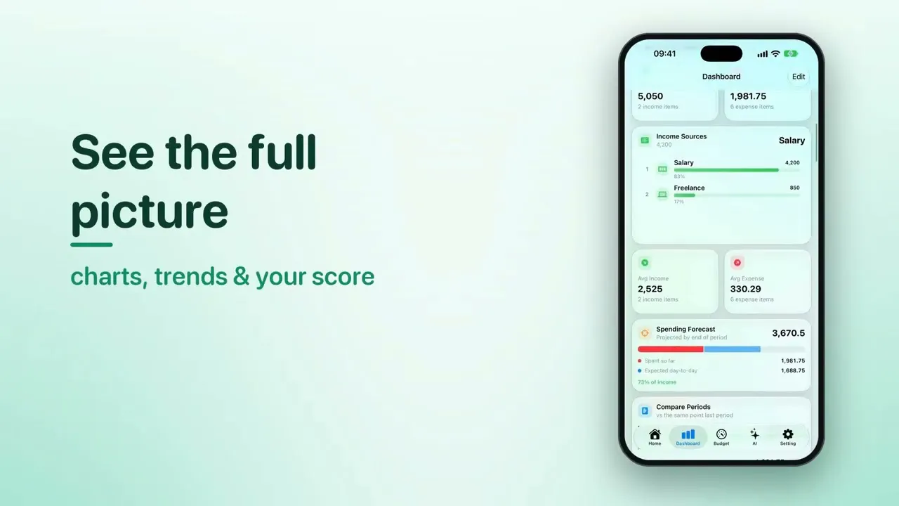 Savings — AI Expense Tracker gallery image