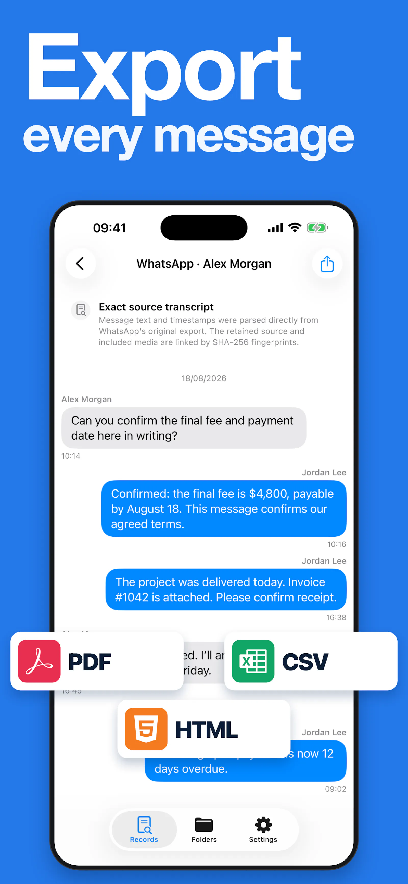 TextTrace screenshot 1