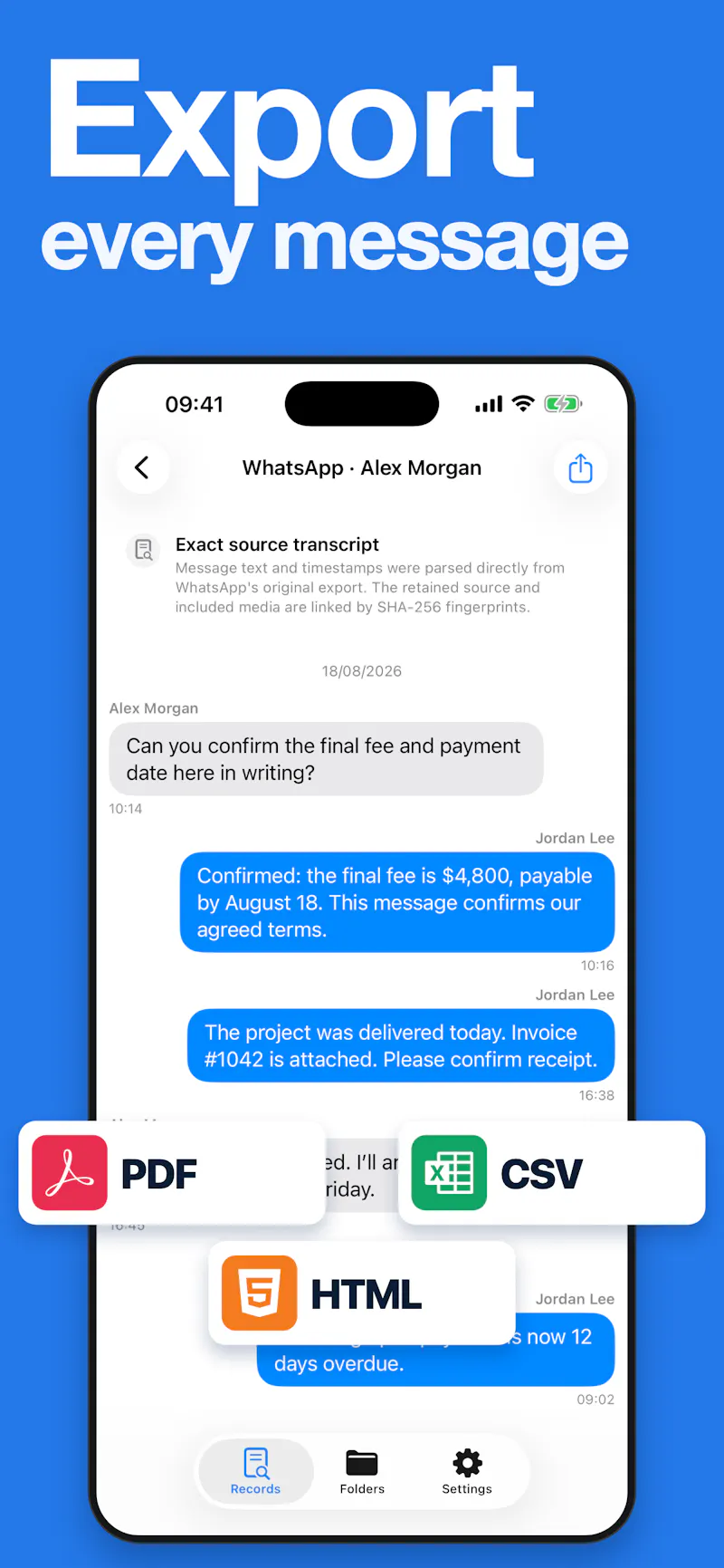 TextTrace screenshot 1