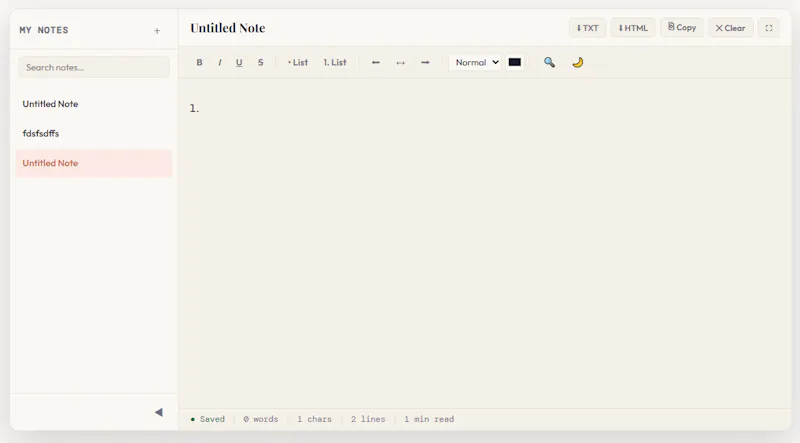 Notepad & Diary Online screenshot 7