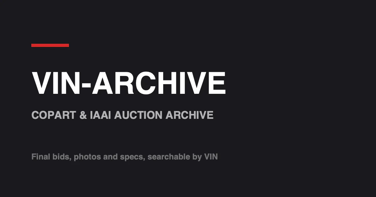 VIN-Archive gallery image